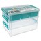 John Bead Stack and Snap Craft Storage Containers - 3 Layers with Insert, 2-1/2"H x 7"W x 10"L